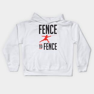 Fence to Fence (black) Kids Hoodie